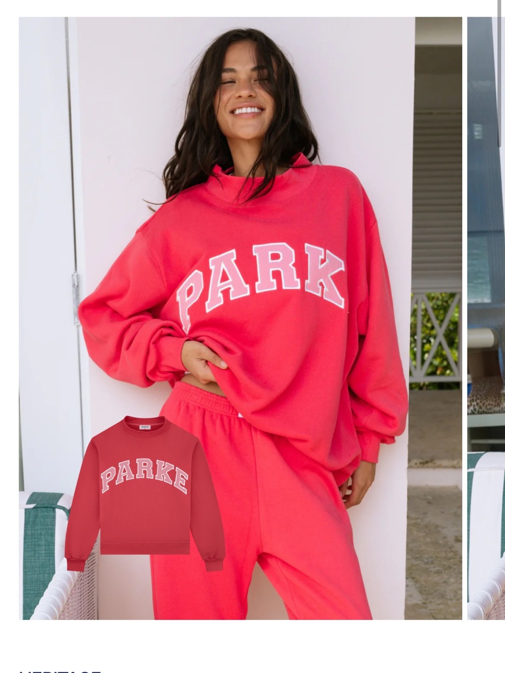 Parker Cozy Crewneck Sweatshirt - Bright Pink